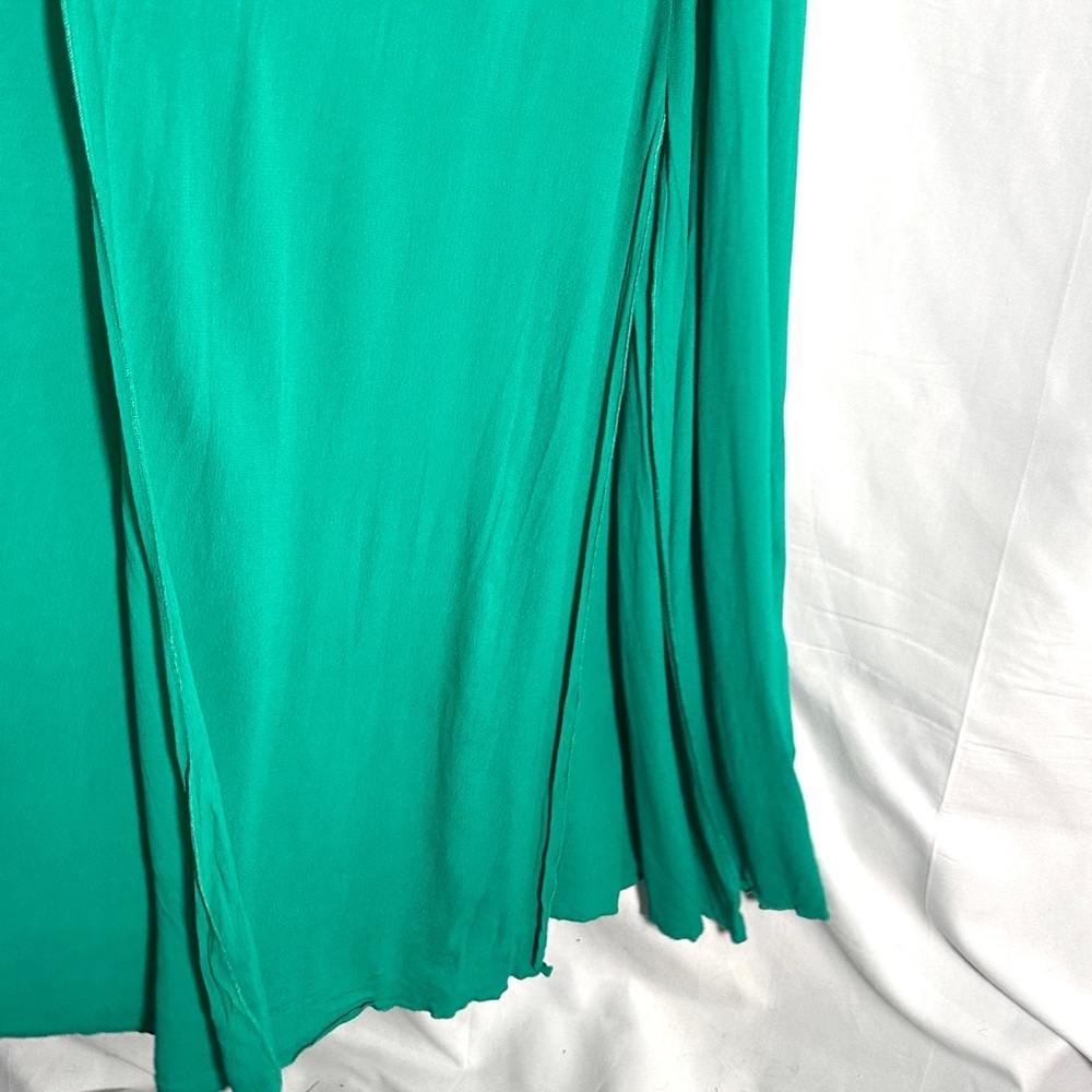 ee:some Emerald Green Wrap Maxi Dress Sleeveless Slit Womens M Wedding Guest - Picture 9 of 15